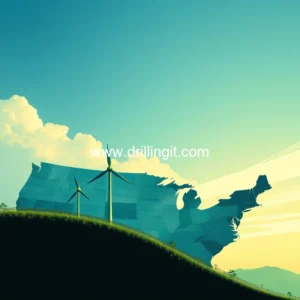 Artistic representation for Securing america's future: the crucial role of renewable energy in mitigating climate change and