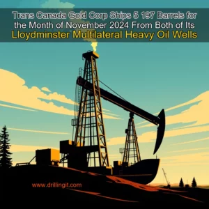 Artistic representation for Trans Canada Gold Corp Ships 5 197 Barrels for the Month of November 2024 From Both of Its Lloydminster Multilateral Heavy Oil Wells