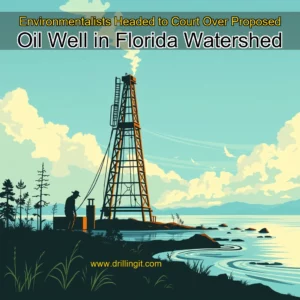 Artistic representation for Environmentalists Headed to Court Over Proposed Oil Well in Florida Watershed