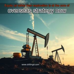 Artistic representation for Equity oil rather than exploration is at the core of overseas strategy now