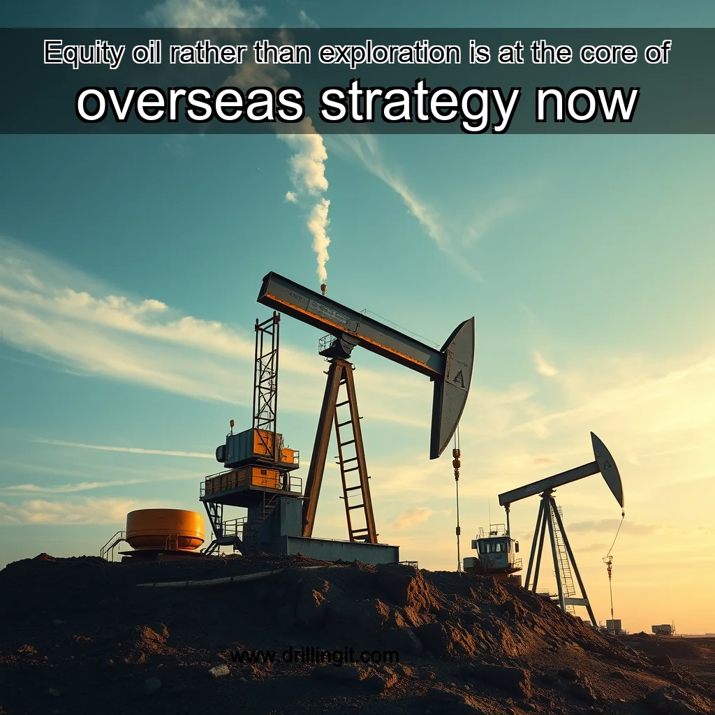 Artistic representation for Equity oil rather than exploration is at the core of overseas strategy now