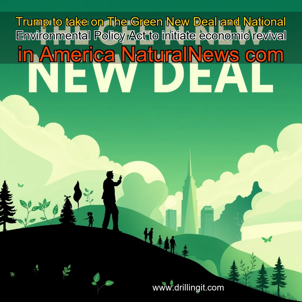You are currently viewing Trump to take on The Green New Deal and National Environmental Policy Act to initiate economic revival in America  NaturalNews  com