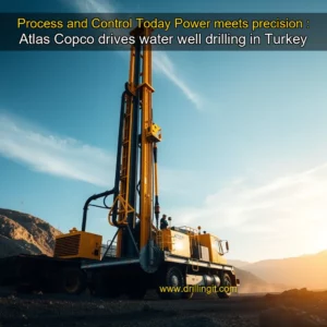 Artistic representation for Process and Control Today Power meets precision : Atlas Copco drives water well drilling in Turkey
