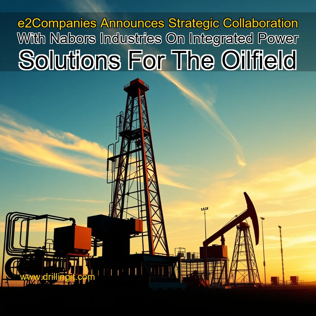 Artistic representation for e2Companies Announces Strategic Collaboration With Nabors Industries On Integrated Power Solutions For The Oilfield