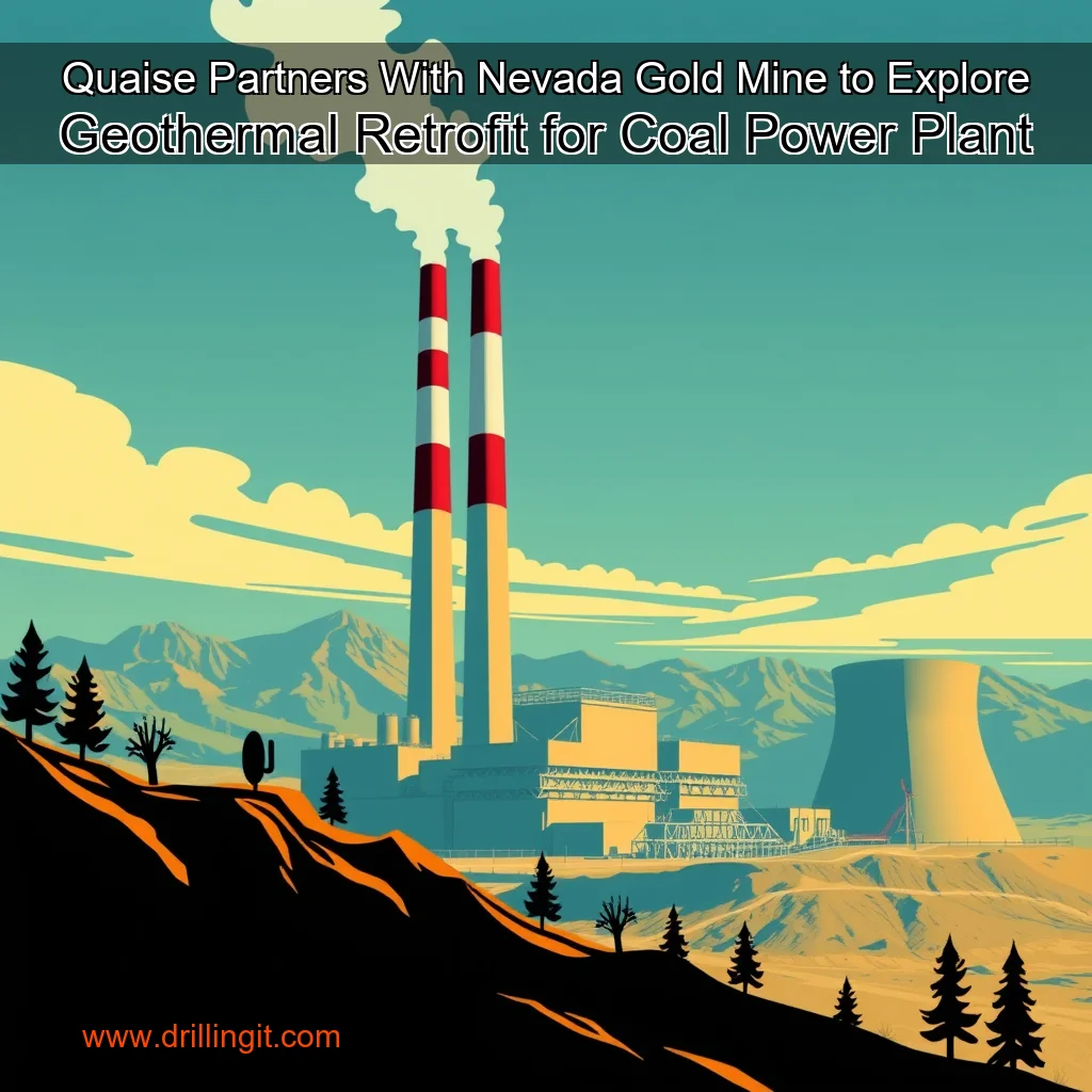 Artistic representation for Quaise Partners With Nevada Gold Mine to Explore Geothermal Retrofit for Coal Power Plant