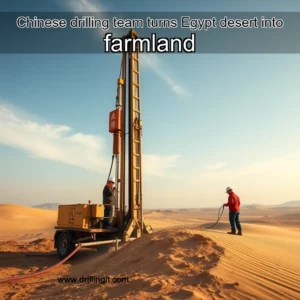 Read more about the article Chinese drilling team turns Egypt desert into farmland