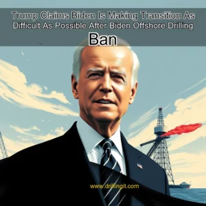 Artistic representation for Trump Claims Biden Is Making Transition As Difficult As Possible After Biden Offshore Drilling Ban