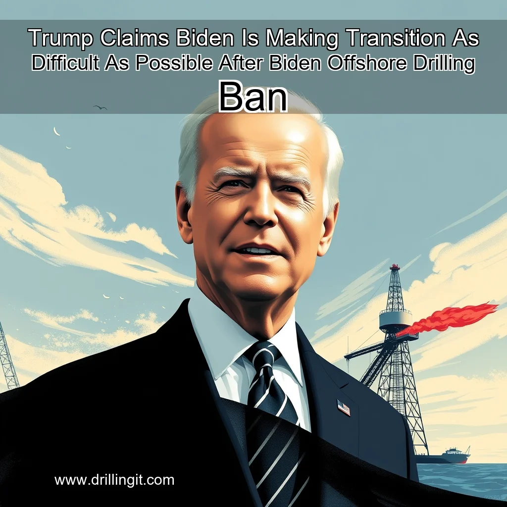 You are currently viewing Trump Claims Biden Is Making Transition As Difficult As Possible After Biden Offshore Drilling Ban