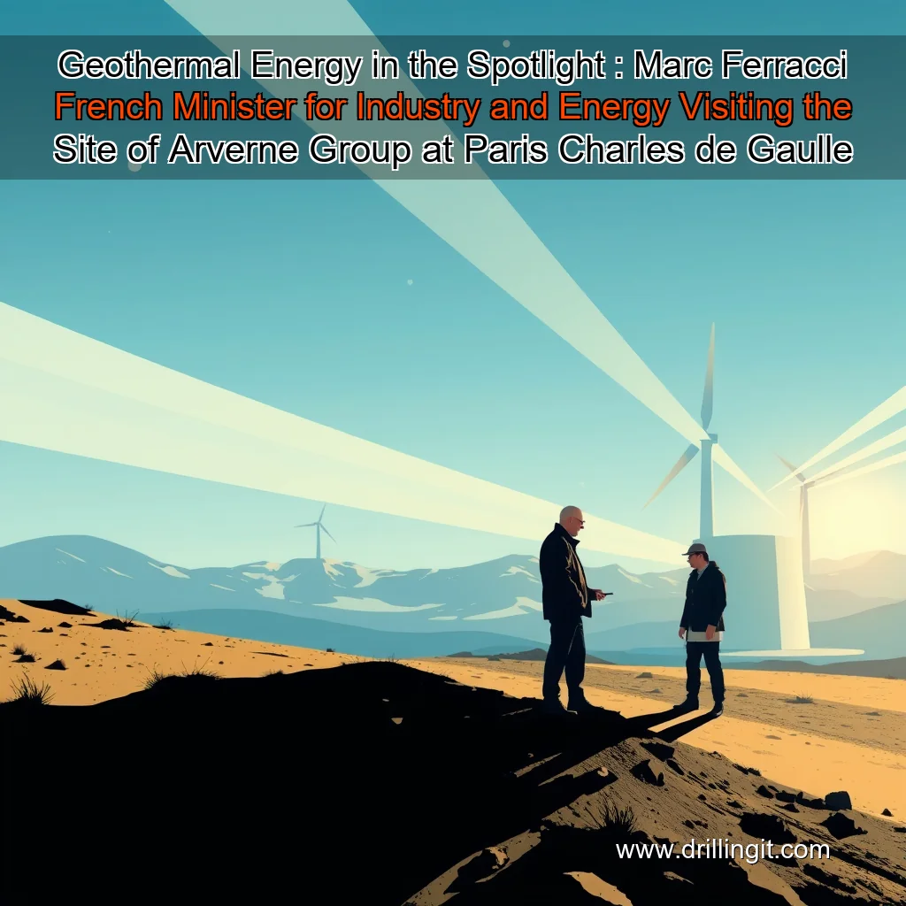 You are currently viewing Geothermal Energy in the Spotlight : Marc Ferracci  French Minister for Industry and Energy  Visiting the Site of Arverne Group at Paris  Charles de Gaulle