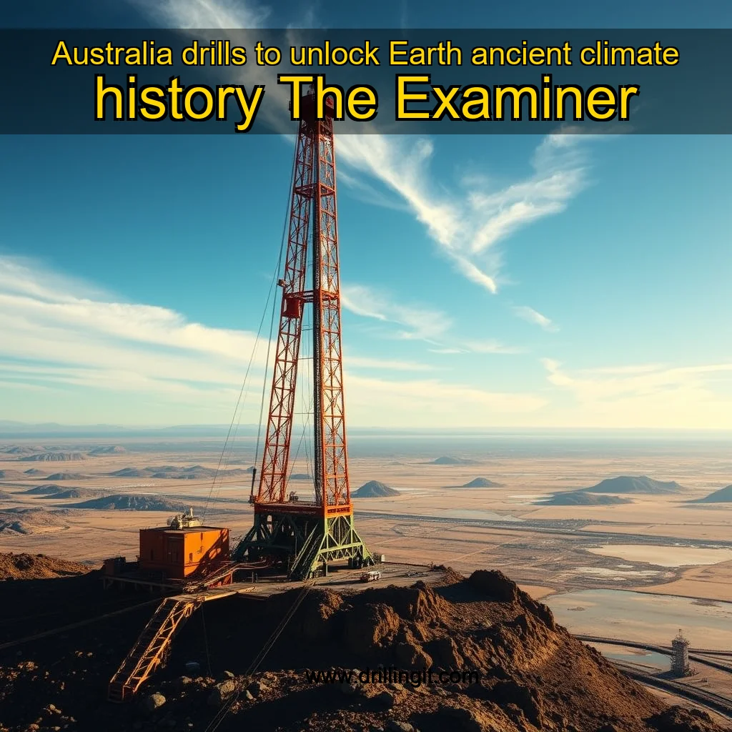 Artistic representation for Australia drills to unlock Earth ancient climate history The Examiner