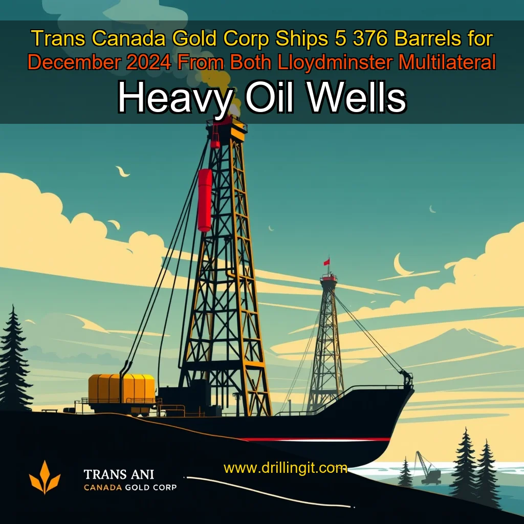 You are currently viewing Trans Canada Gold Corp  Ships 5  376 Barrels for December 2024 From Both Lloydminster Multilateral Heavy Oil Wells