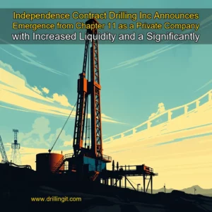 Artistic representation for Independence Contract Drilling Inc Announces Emergence from Chapter 11 as a Private Company with Increased Liquidity and a Significantly Deleveraged Balance Sheet