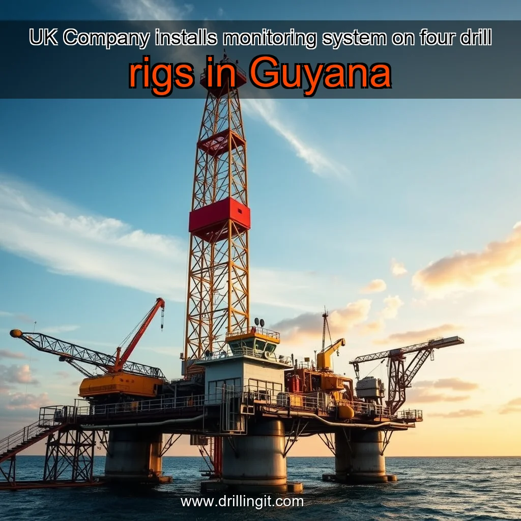 Artistic representation for UK Company installs monitoring system on four drill rigs in Guyana