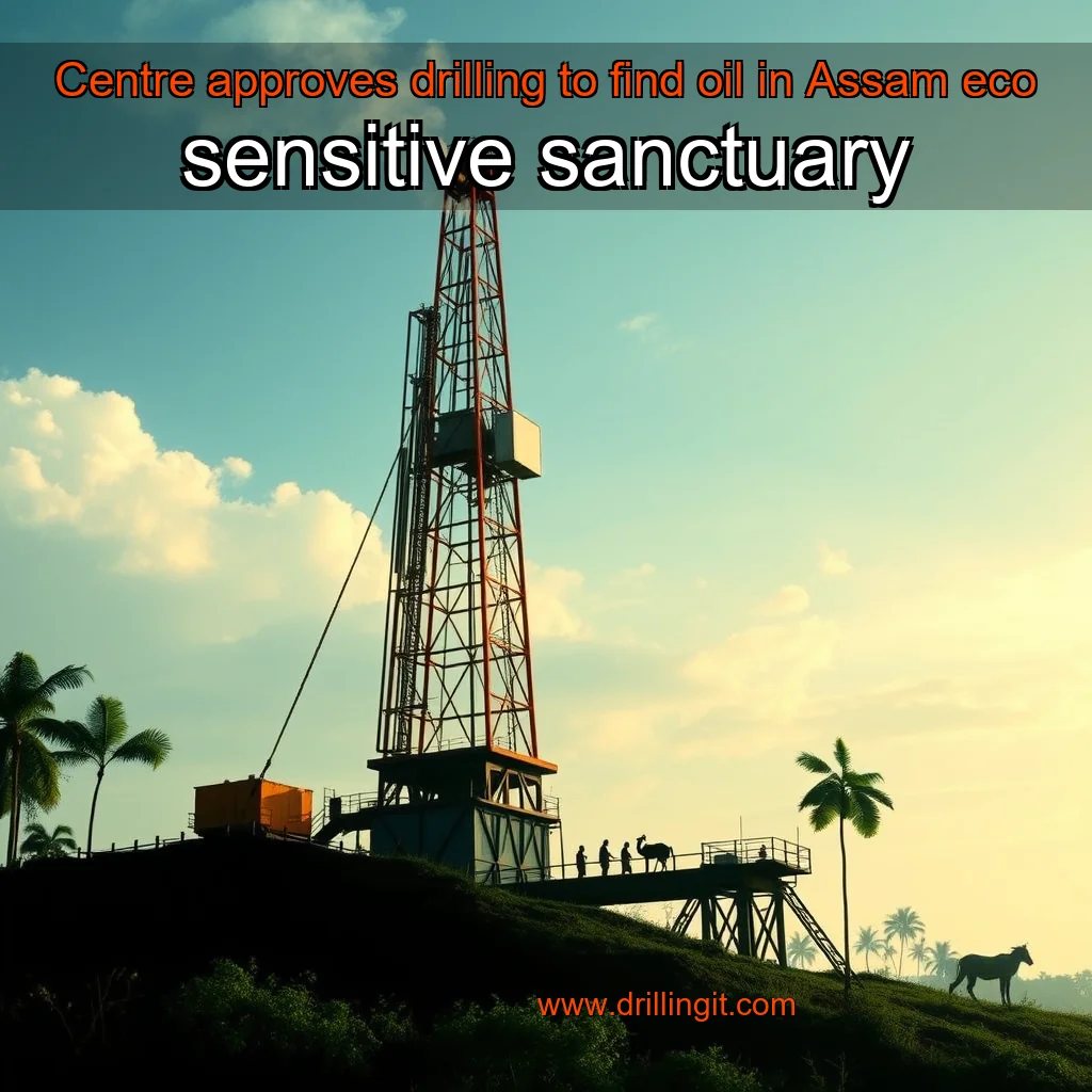 Artistic representation for Centre approves drilling to find oil in Assam eco sensitive sanctuary
