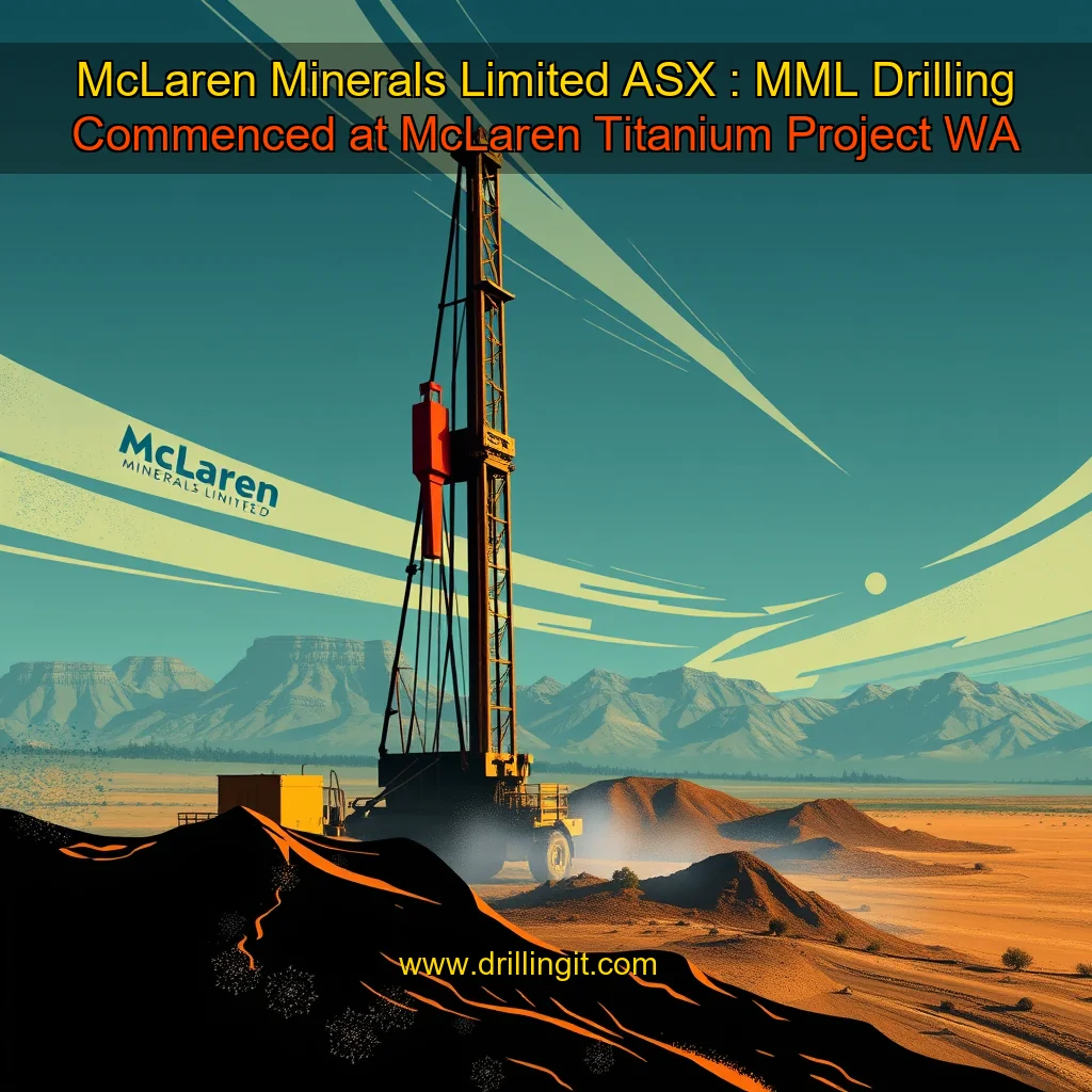 Read more about the article McLaren Minerals Limited  ASX : MML  Drilling Commenced at McLaren Titanium Project  WA