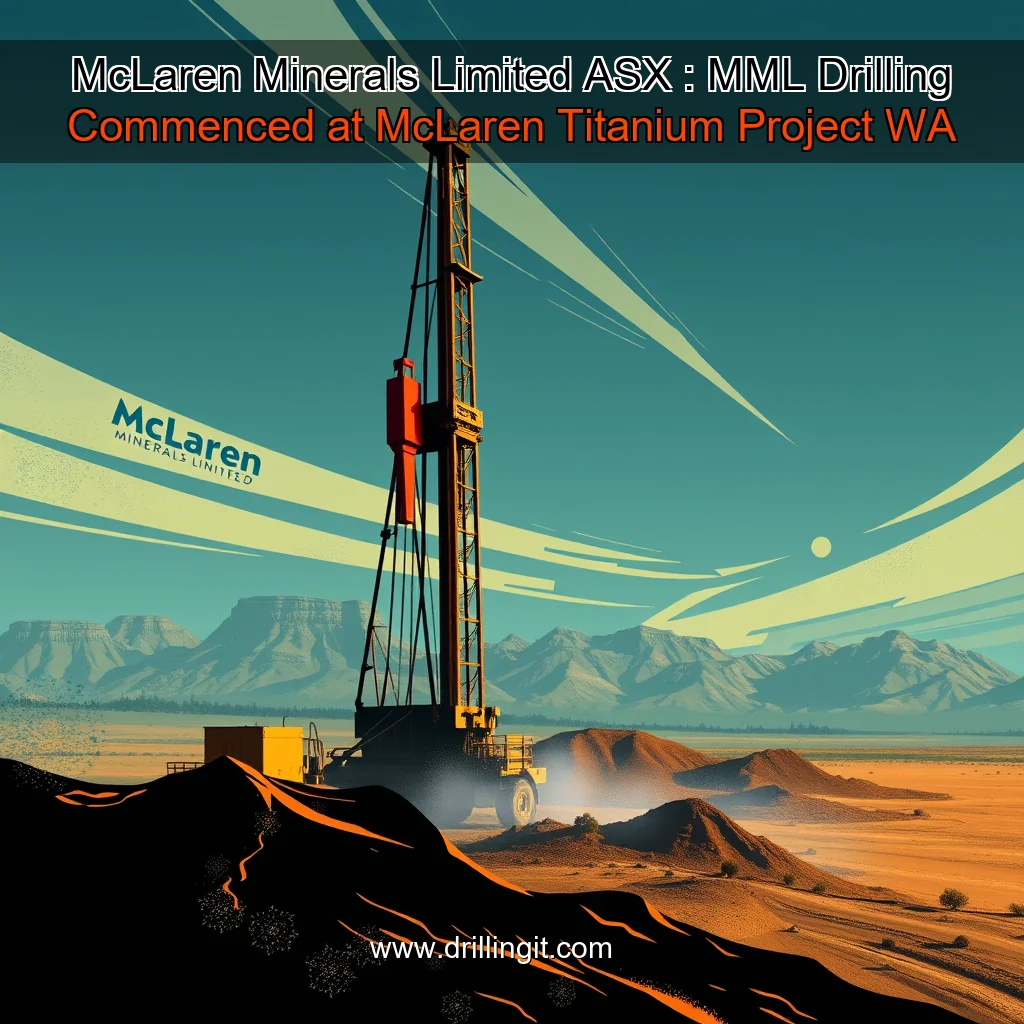 Artistic representation for McLaren Minerals Limited ASX : MML Drilling Commenced at McLaren Titanium Project WA