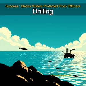 Artistic representation for Success : Marine Waters Protected From Offshore Drilling