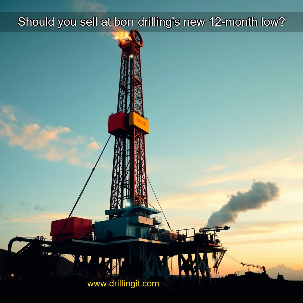 Artistic representation for Should you sell at borr drilling's new 12-month low?