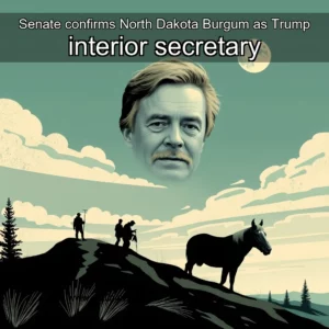 Read more about the article Senate confirms North Dakota Burgum as Trump interior secretary