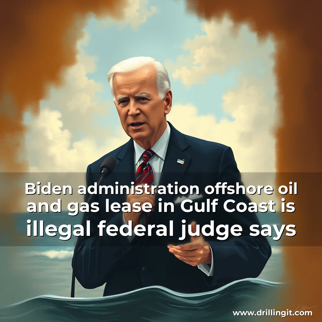 Read more about the article Biden administration offshore oil and gas lease in Gulf Coast is illegal  federal judge says
