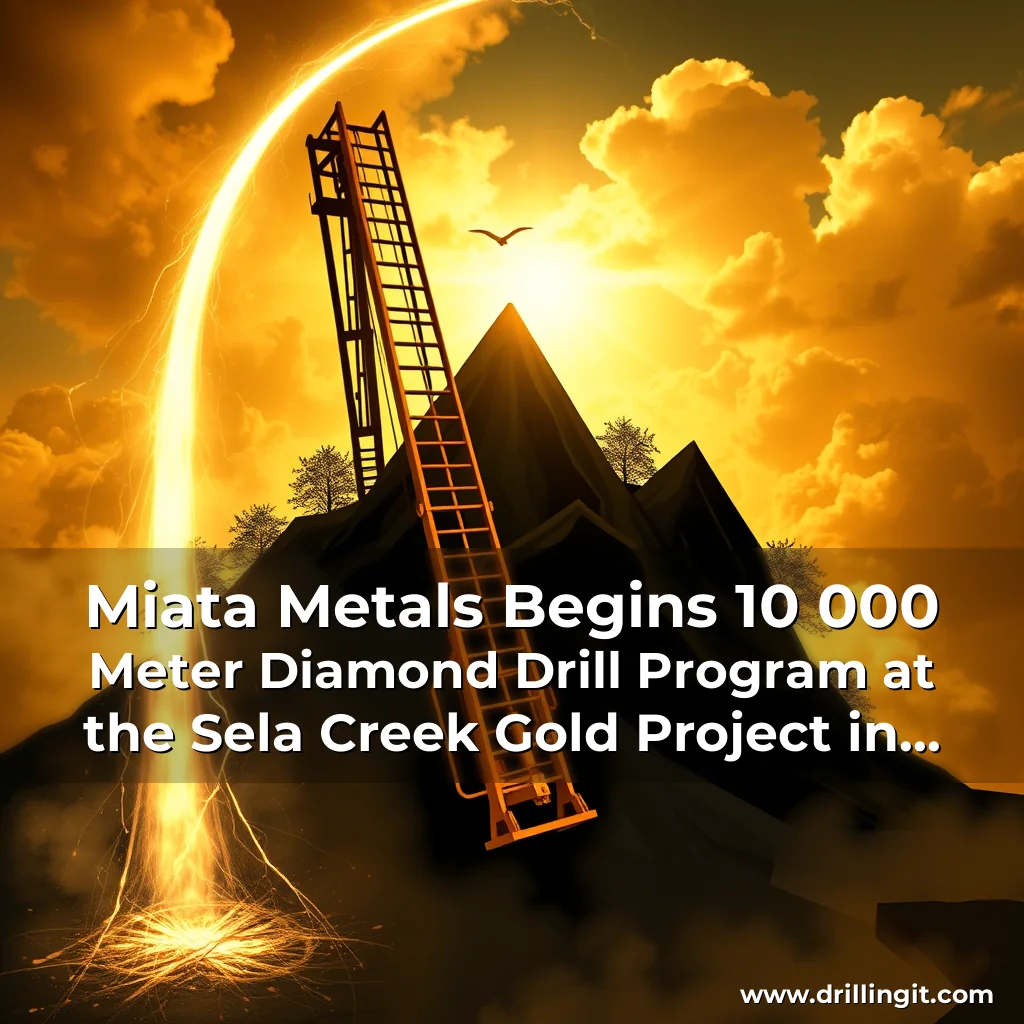 Artistic representation for Miata Metals Begins 10 000 Meter Diamond Drill Program at the Sela Creek Gold Project in Suriname