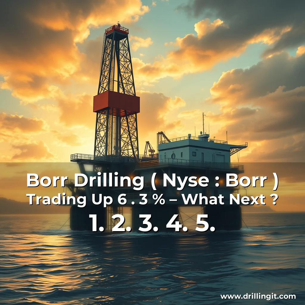 Artistic representation for Borr Drilling ( Nyse : Borr ) Trading Up 6 . 3 % – What Next ? 1. 2. 3. 4. 5.