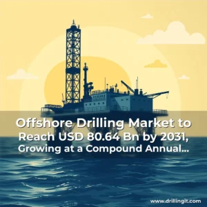 Artistic representation for Offshore Drilling Market to Reach USD 80.64 Bn by 2031, Growing at a Compound Annual Growth Rate of 8.2% from 2024 to 2031