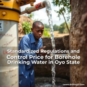 Artistic representation for Standardized Regulations and Control Price for Borehole Drinking Water in Oyo State