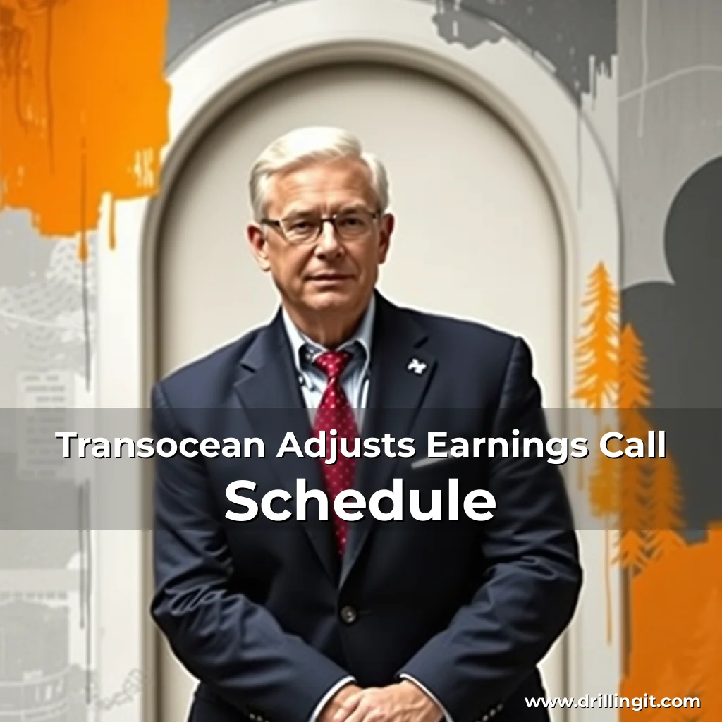 Read more about the article Transocean Adjusts Earnings Call Schedule