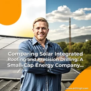 Artistic representation for Comparing Solar Integrated Roofing and Precision Drilling: A Small-Cap Energy Company Showdown