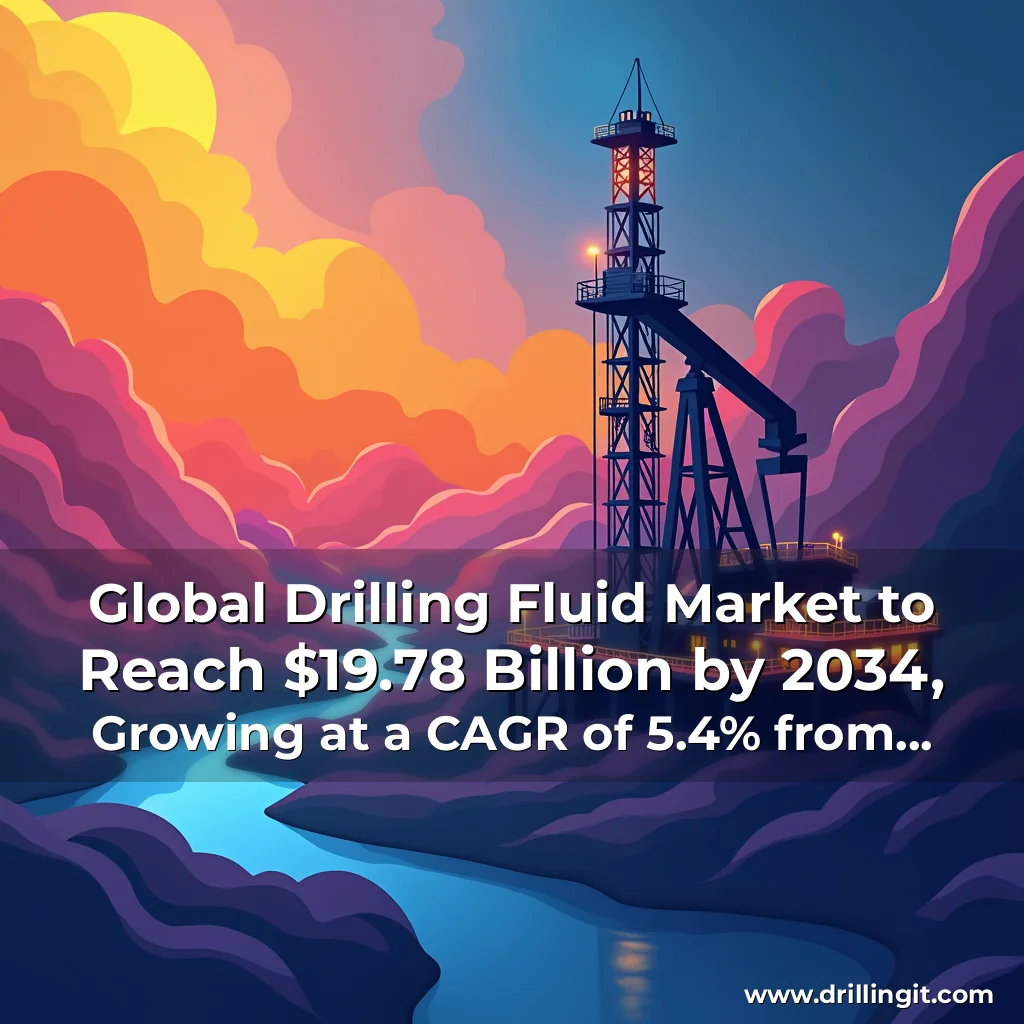 Read more about the article Global Drilling Fluid Market to Reach $19.78 Billion by 2034, Growing at a CAGR of 5.4% from 2024 to 2034