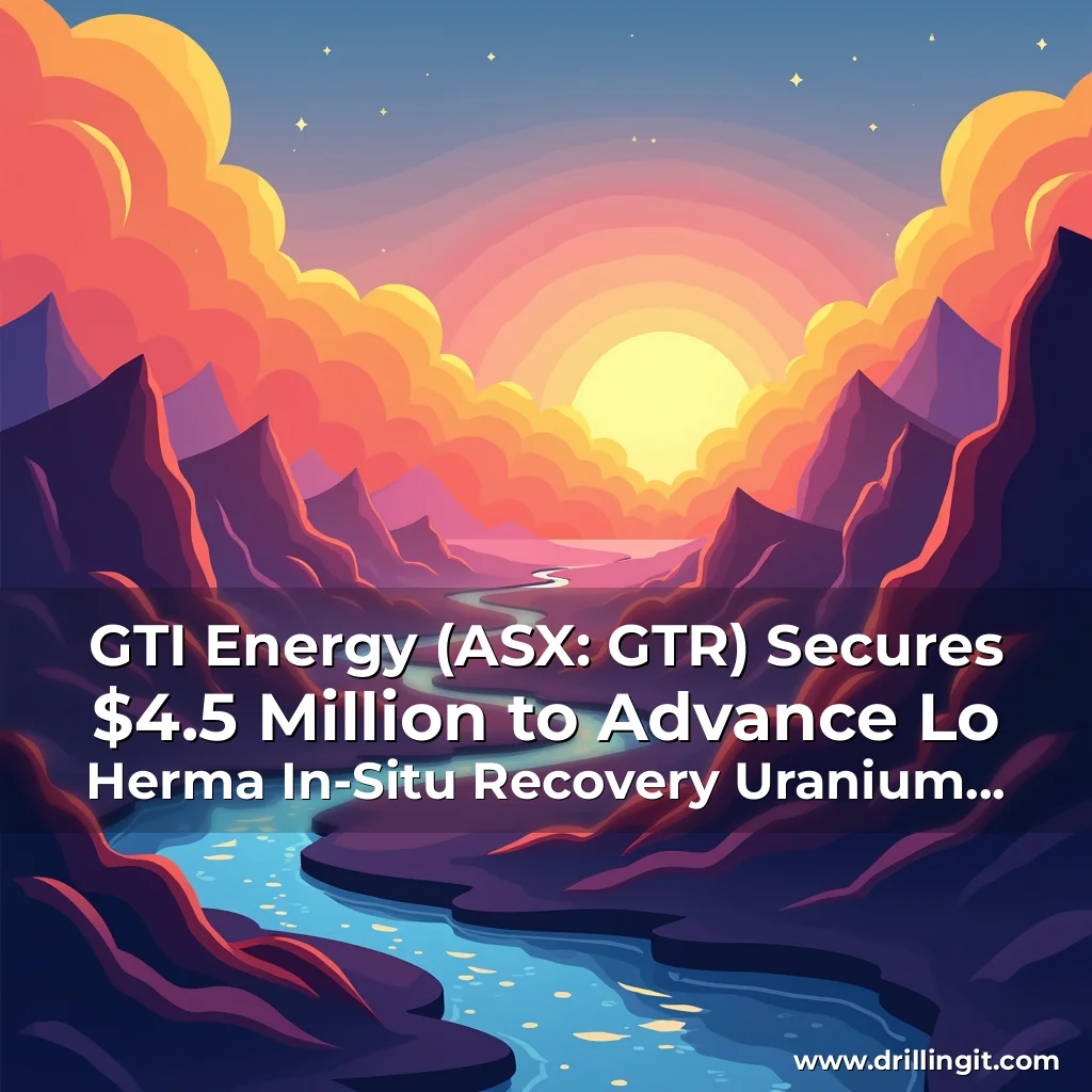 Read more about the article GTI Energy (ASX: GTR) Secures $4.5 Million to Advance Lo Herma In-Situ Recovery Uranium Project