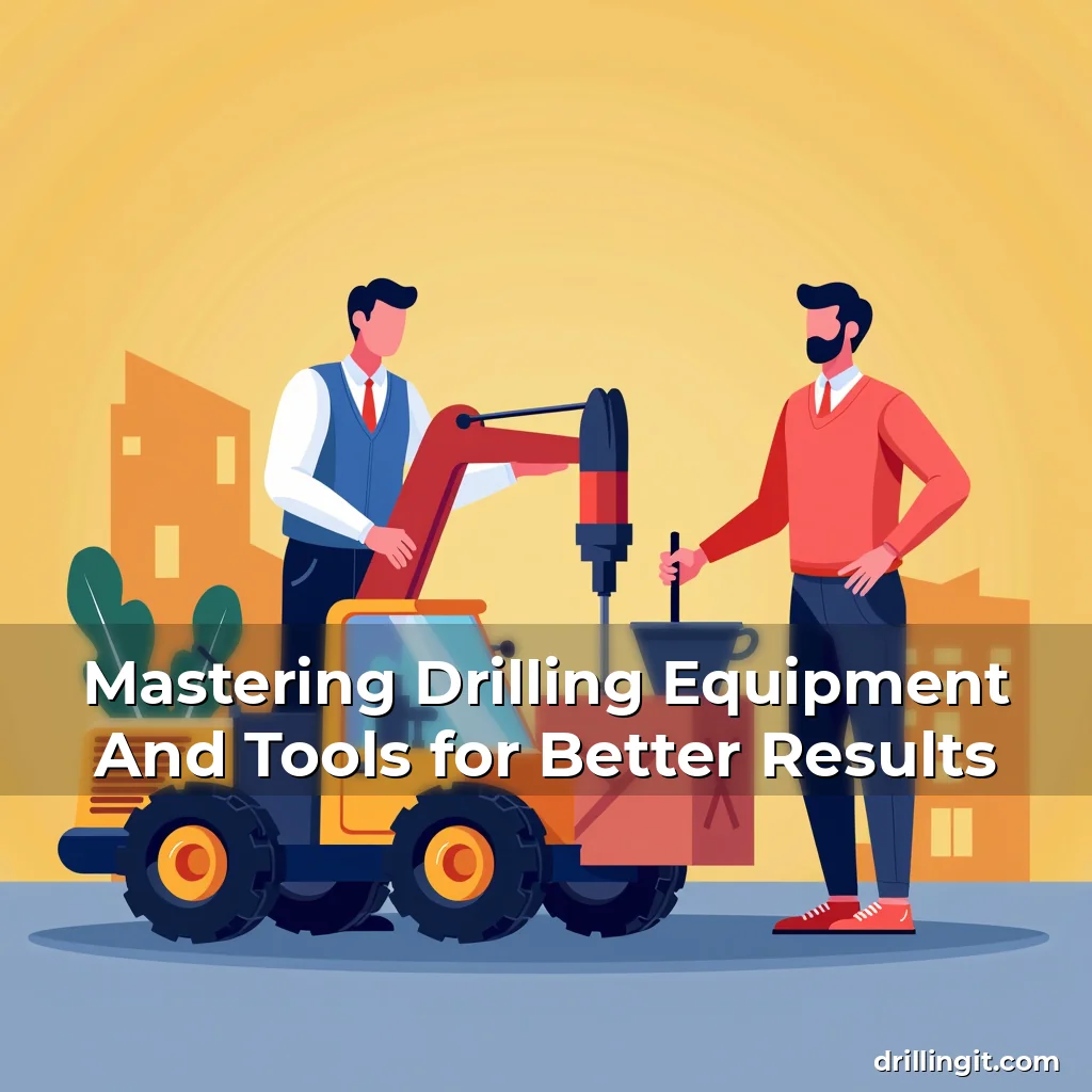 Artistic representation for Mastering Drilling Equipment And Tools for Better Results