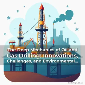 Artistic representation for The Deep Mechanics of Oil and Gas Drilling: Innovations, Challenges, and Environmental Impacts
