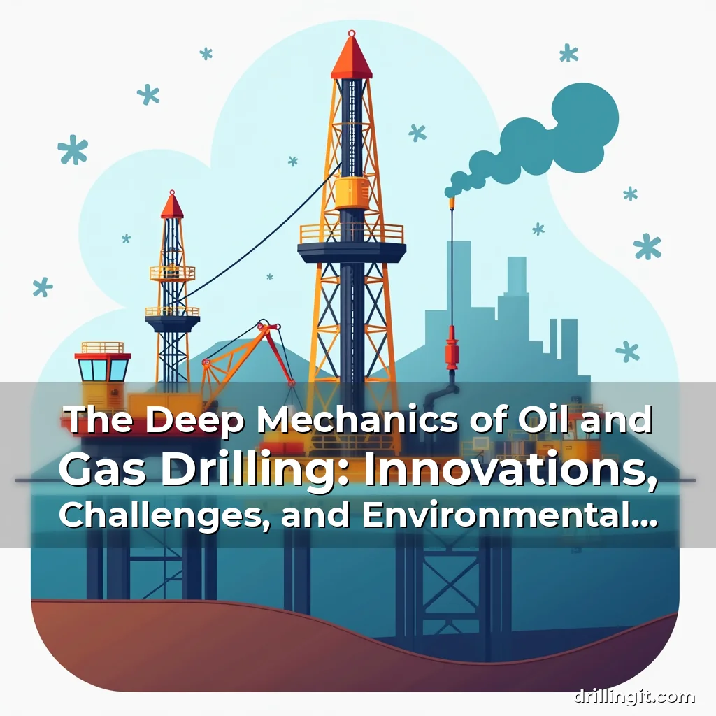 Artistic representation for The Deep Mechanics of Oil and Gas Drilling: Innovations, Challenges, and Environmental Impacts