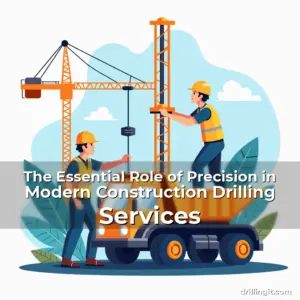 Artistic representation for The Essential Role of Precision in Modern Construction Drilling Services