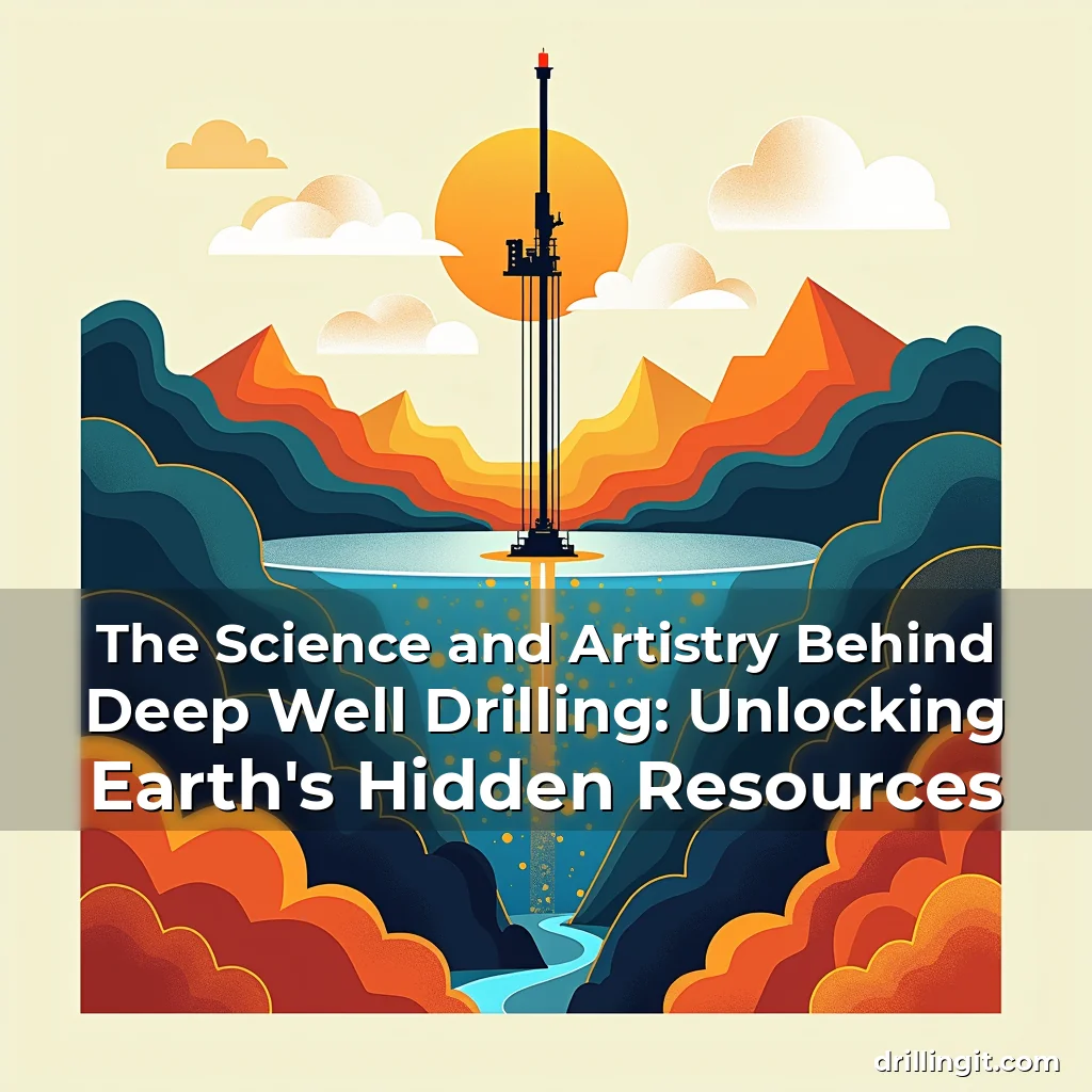 Artistic representation for The Science and Artistry Behind Deep Well Drilling: Unlocking Earth's Hidden Resources