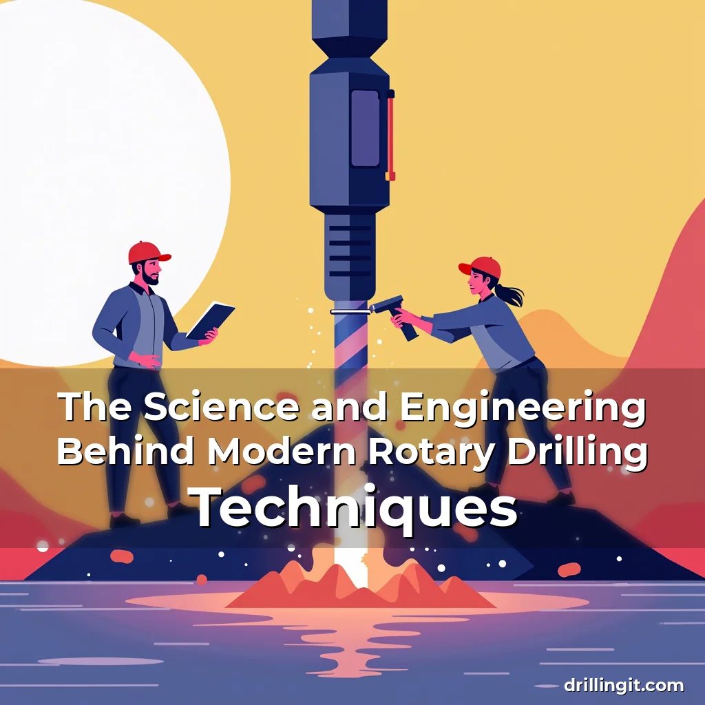Artistic representation for The Science and Engineering Behind Modern Rotary Drilling Techniques