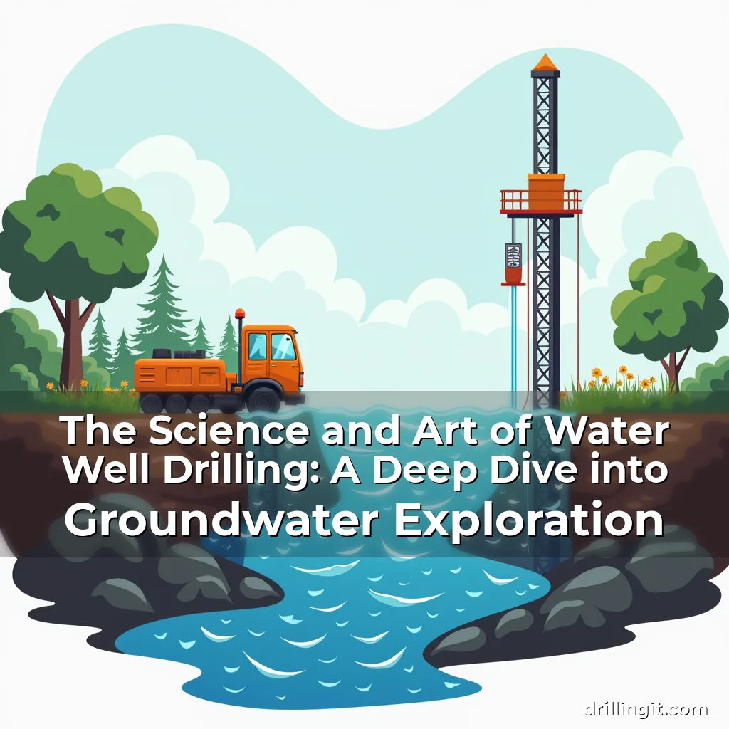 Artistic representation for The Science and Art of Water Well Drilling: A Deep Dive into Groundwater Exploration