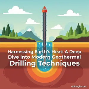 Artistic representation for Harnessing Earth’s Heat: A Deep Dive Into Modern Geothermal Drilling Techniques