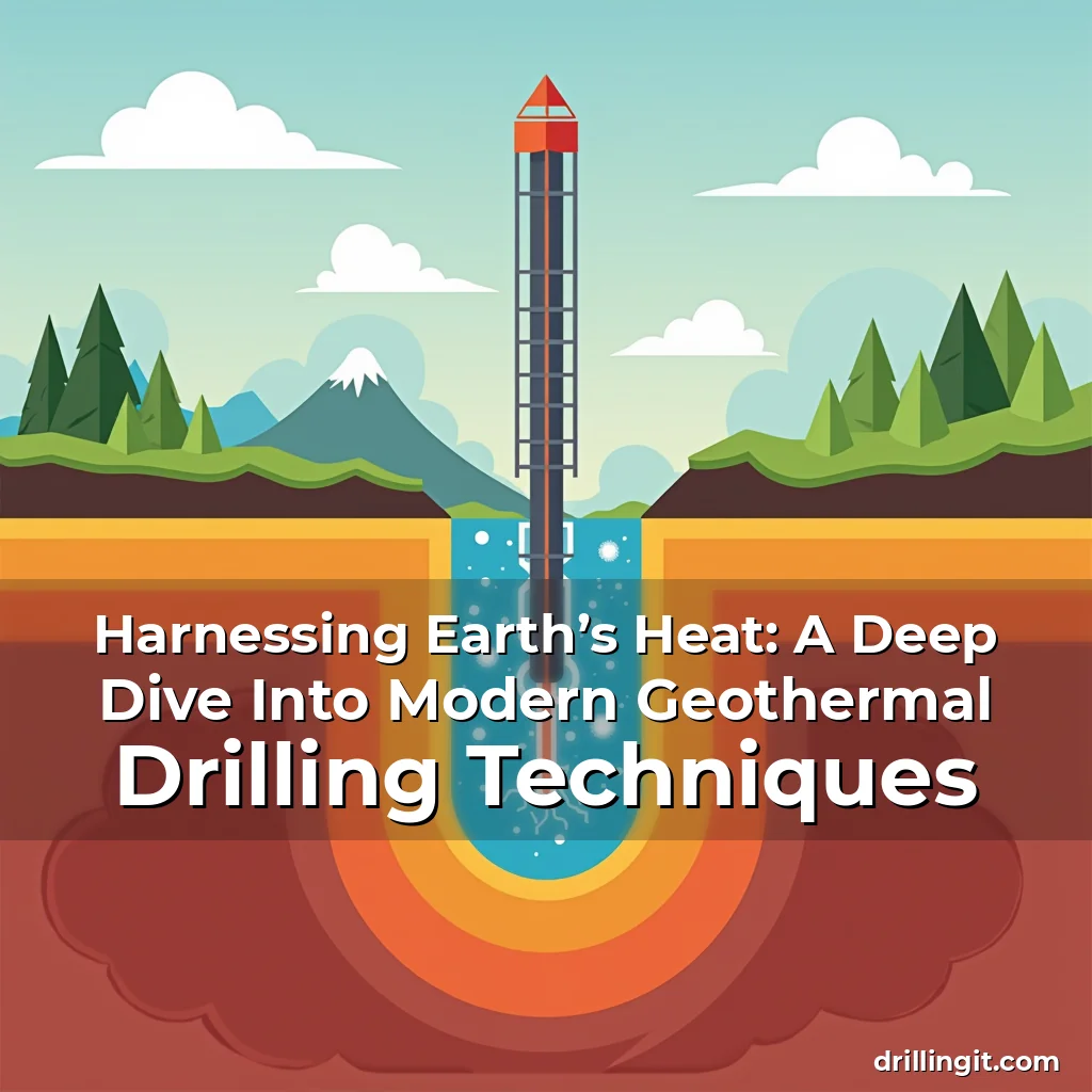 Artistic representation for Harnessing Earth’s Heat: A Deep Dive Into Modern Geothermal Drilling Techniques