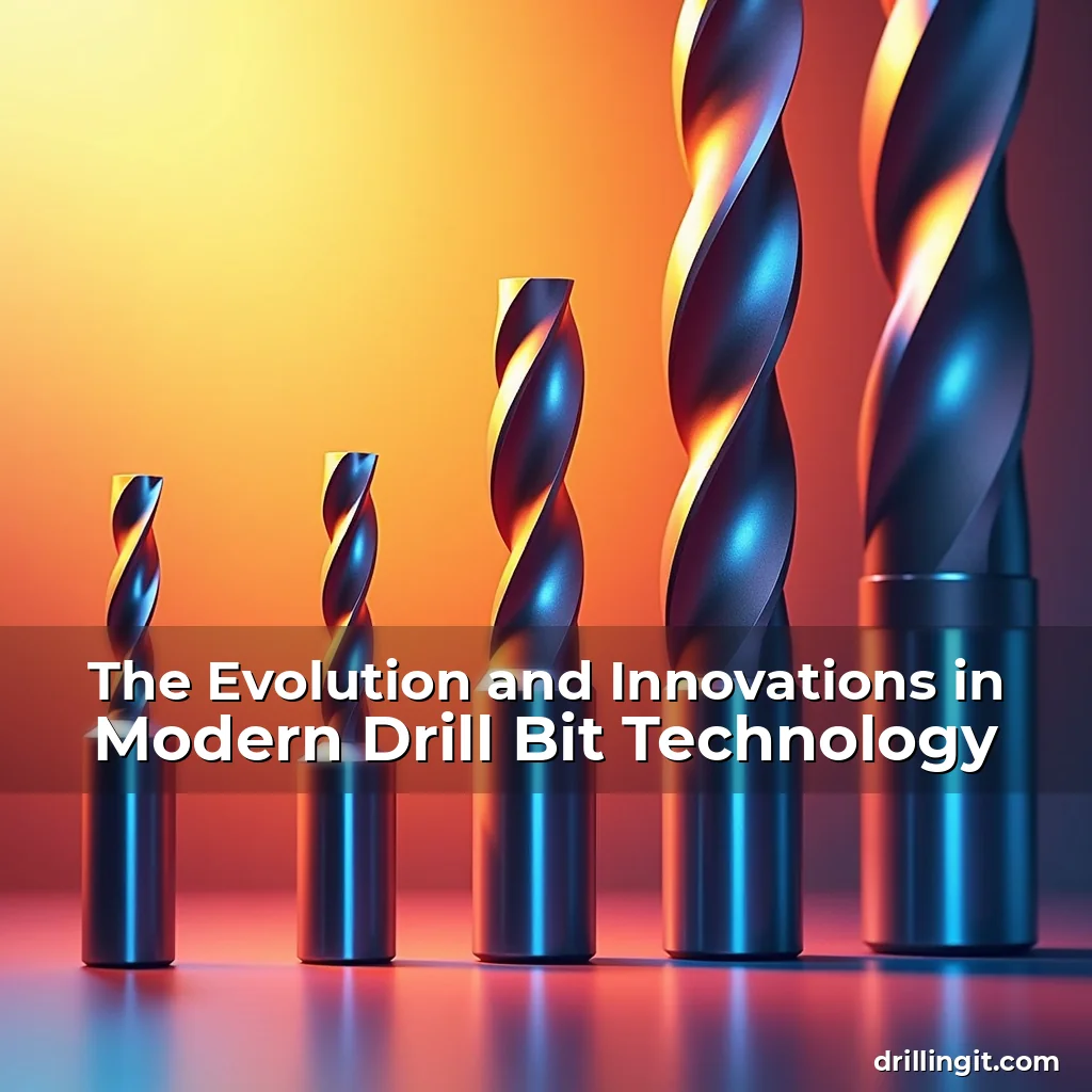 Artistic representation for The Evolution and Innovations in Modern Drill Bit Technology