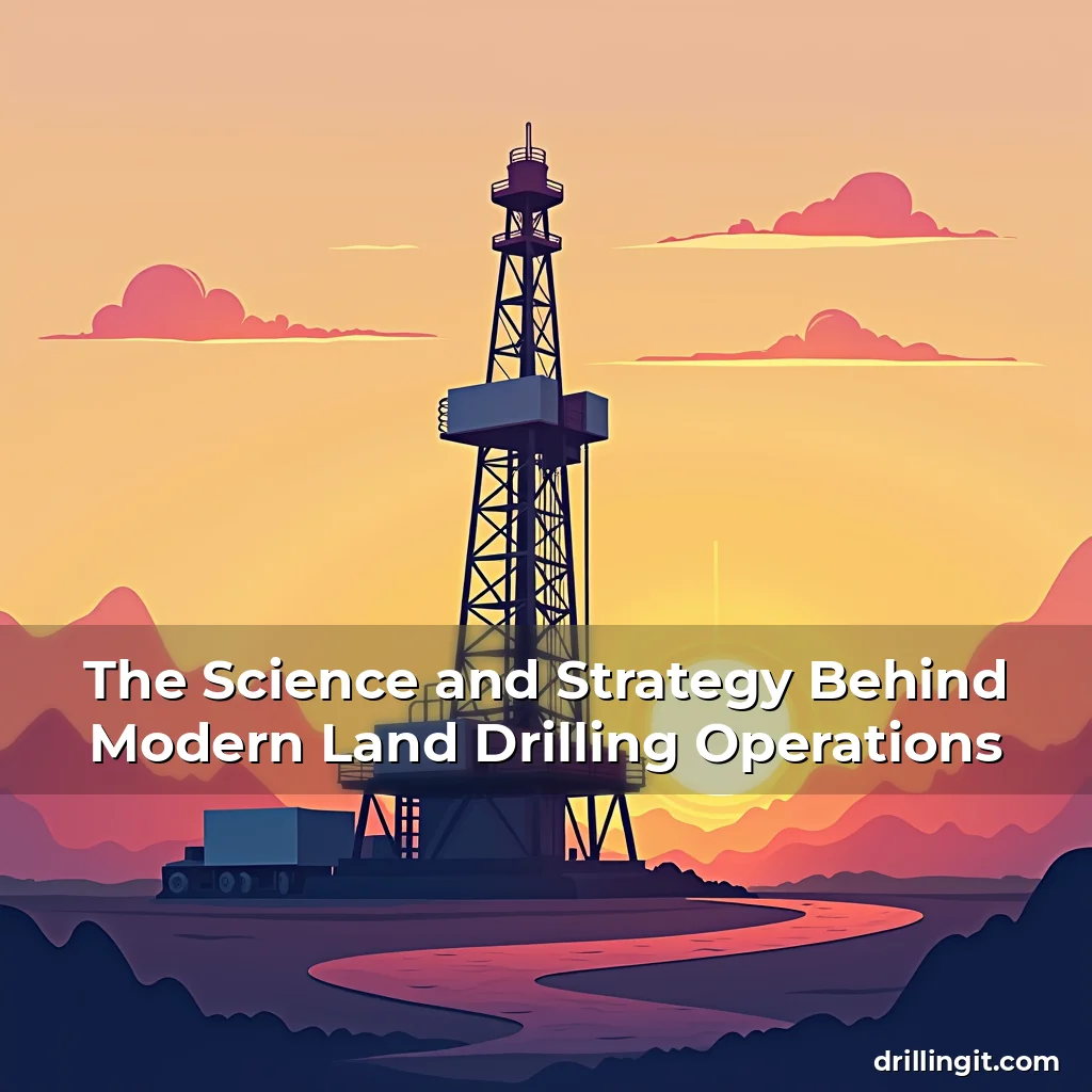 Artistic representation for The Science and Strategy Behind Modern Land Drilling Operations