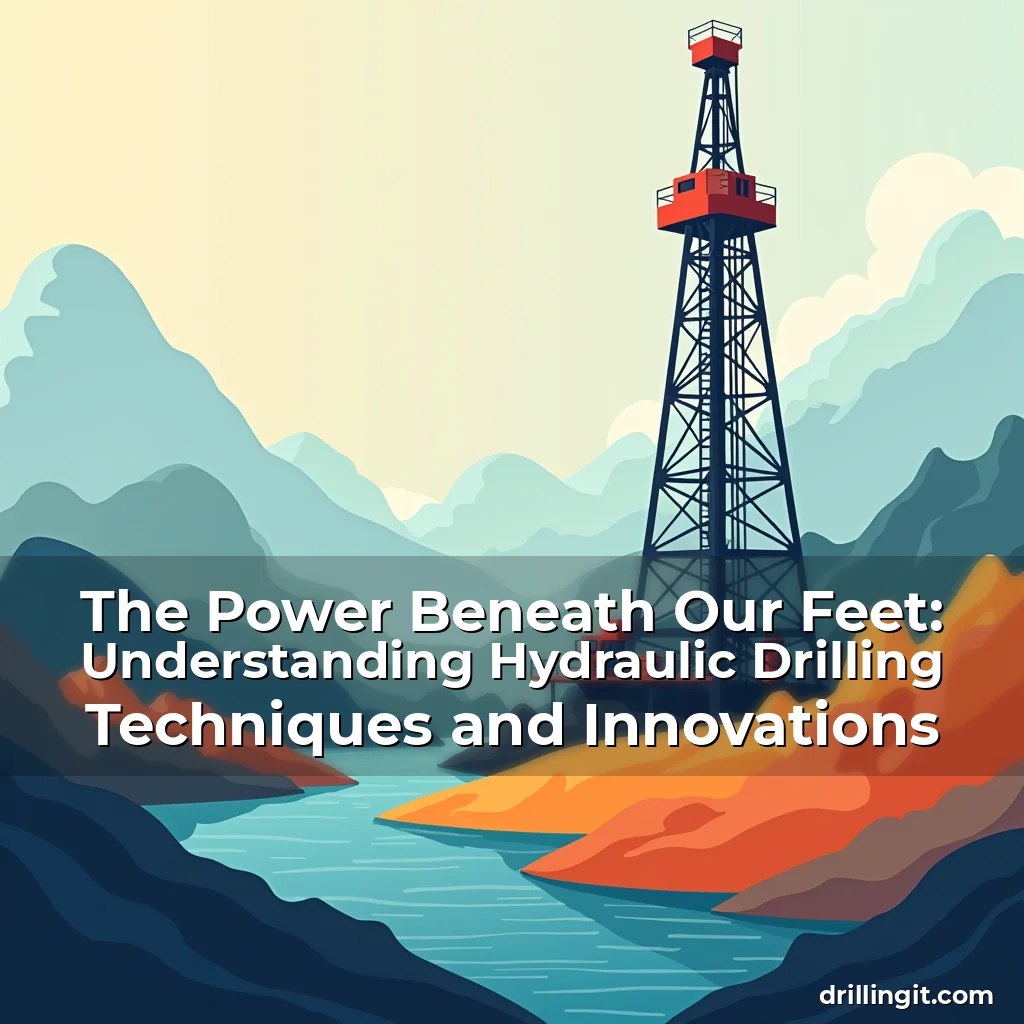 Artistic representation for The Power Beneath Our Feet: Understanding Hydraulic Drilling Techniques and Innovations