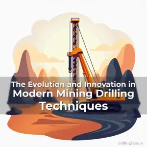 Artistic representation for The Evolution and Innovation in Modern Mining Drilling Techniques